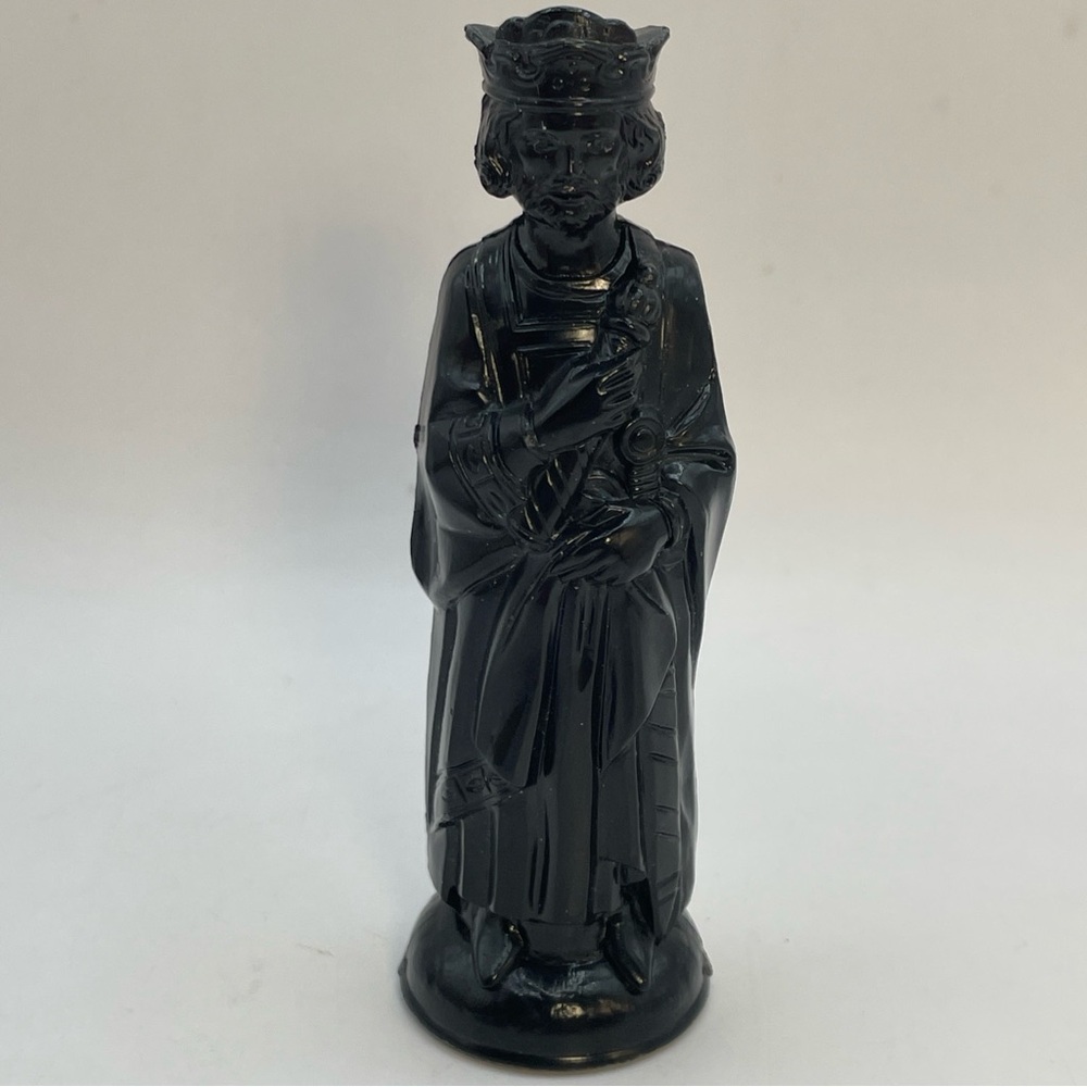 ANRI Renaissance Black King Replacement Chess Piece Arthur Felt Bottom